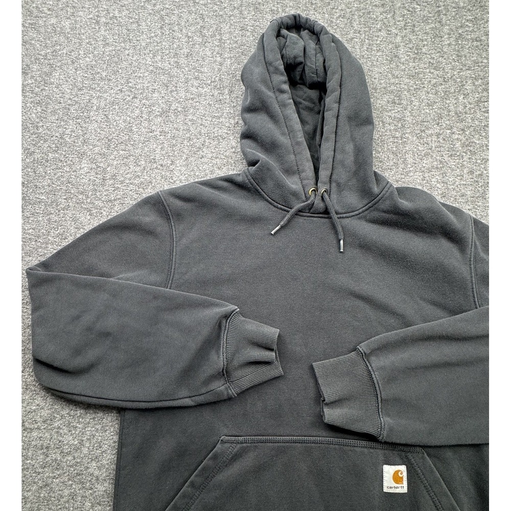 Carhartt Rain Defender Heavyweight Hoodie Black Men's‎ Sz S Sweatshirt Workwear